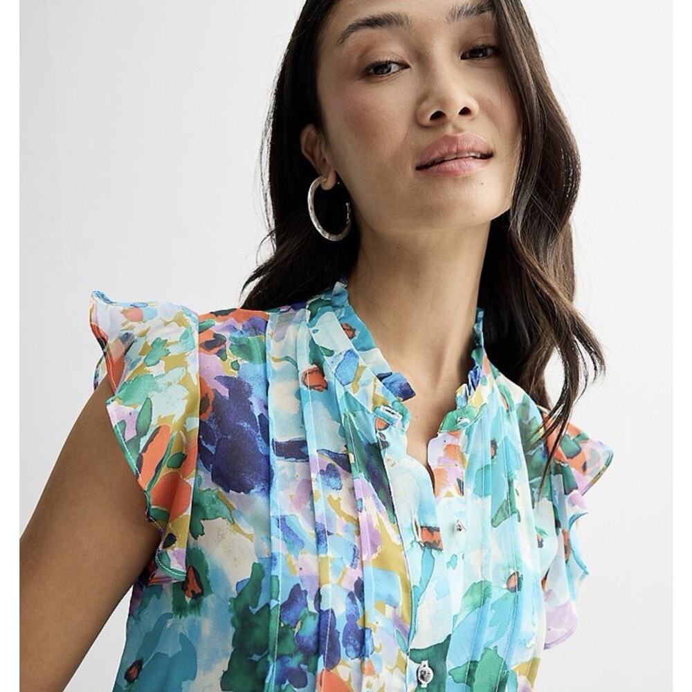 Donna Ricco mini dress floral dress womens 8 victorian summer spring wedding NWT - Picture 3 of 14